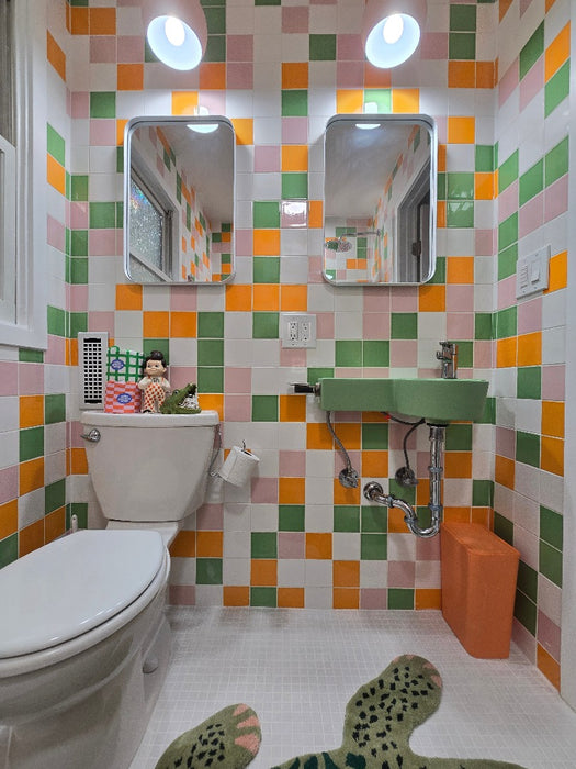 Modwalls Kiln Handmade Ceramic Tile | 4x4 | Colorful Modern tile for backsplashes, kitchens, bathrooms, showers & feature areas.