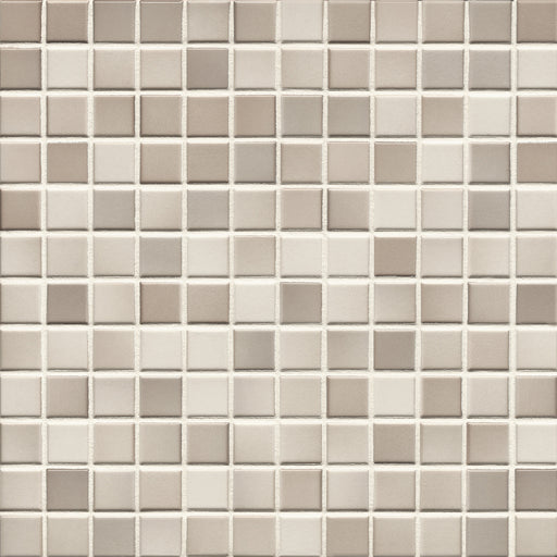 Modwalls Mediterranean Mosaic Porcelain Tile | Alexandria Blend Gloss | Tan |  Colorful Modern & Midcentury tile for bathrooms, kitchens, backsplashes, showers, floors, pools & outdoors.