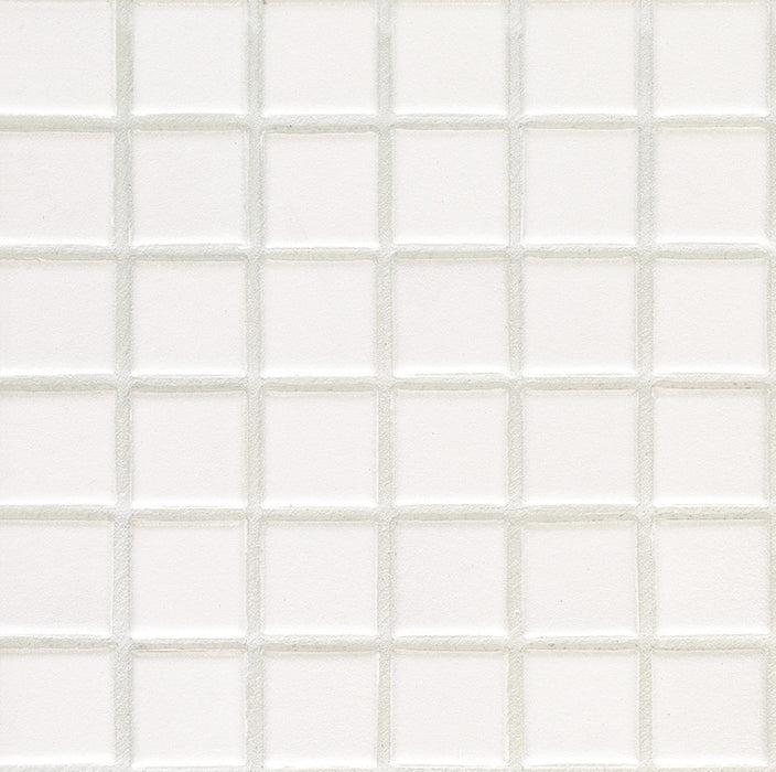 Sample of Modwalls Mediterranean Mosaic Porcelain Tile | Athens Blend Matte | White | Colorful Modern & Midcentury tile for bathrooms, kitchens, backsplashes, showers, floors, pools & outdoors.
