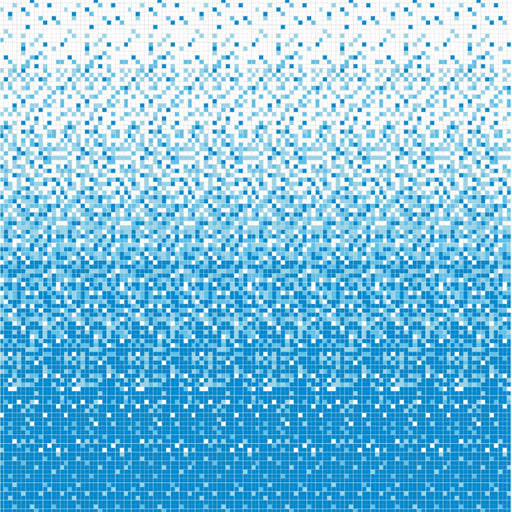 Modwalls Brio Glass Mosaic Gradient Tile | Atlantic Gradient | Colorful Modern & Midcentury glass tile for kitchens, bathrooms, backsplashes, showers, pools & outdoors.