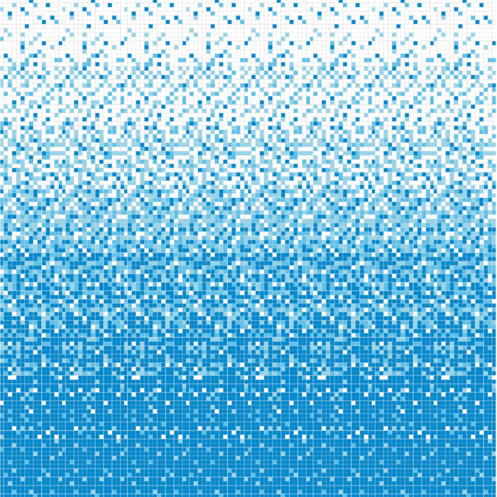 Modwalls Brio Glass Mosaic Gradient Tile | Atlantic Gradient | Colorful Modern & Midcentury glass tile for kitchens, bathrooms, backsplashes, showers, pools & outdoors.