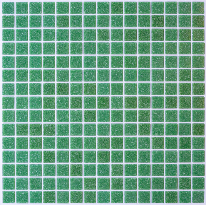 Modwalls Brio Glass Mosaic Tile | Cilantro | Colorful Modern & Midcentury glass tile for kitchens, bathrooms, backsplashes, showers, floors, pools & outdoors. 