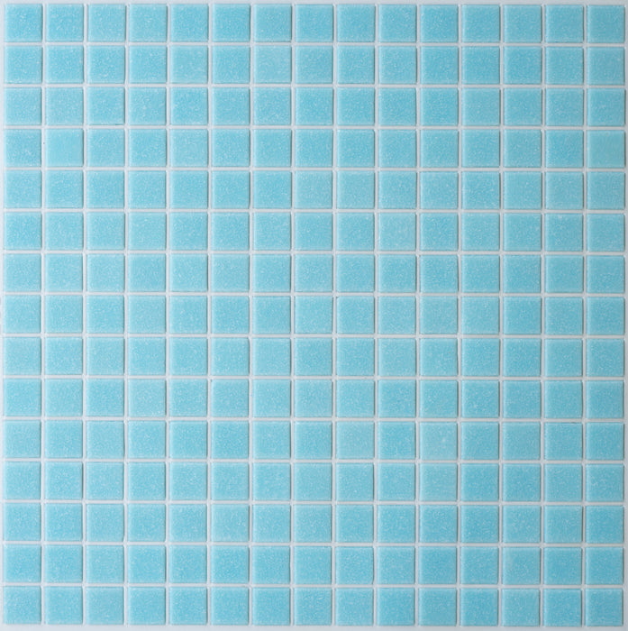 Modwalls Brio Glass Mosaic Tile | Dreamy Blue | Colorful Modern & Midcentury glass tile for kitchens, bathrooms, backsplashes, showers, pools & outdoors.