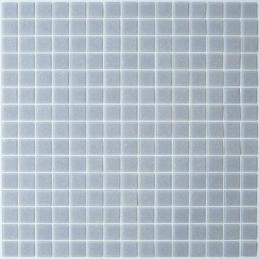 Modwalls Brio Glass Mosaic Tile | Flannel Gray | Colorful Modern & Midcentury glass tile for kitchens, bathrooms, backsplashes, showers, pools & outdoors.