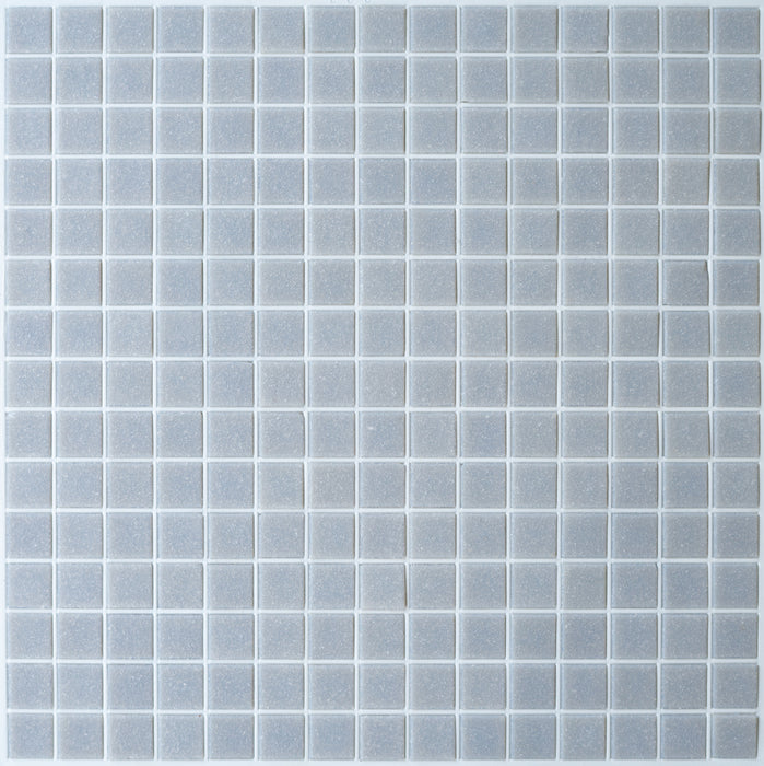 Modwalls Brio Glass Mosaic Tile | Flannel Gray | Colorful Modern & Midcentury glass tile for kitchens, bathrooms, backsplashes, showers, pools & outdoors.
