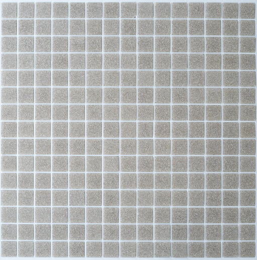 Modwalls Brio Glass Mosaic Tile | Gravel | Gray | Colorful Modern & Midcentury glass tile for kitchens, bathrooms, backsplashes, showers, pools & outdoors.