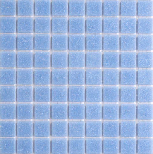 Sample of Modwalls Brio Glass Mosaic Tile | Iris | Purple | Colorful Modern & Midcentury glass tile for kitchens, bathrooms, backsplashes, showers, pools & outdoors.