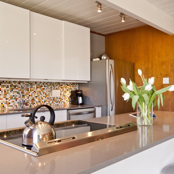 Modwalls Brio Glass Mosaic Tile | Highlands Blend | Colorful Modern & Midcentury glass tile for kitchens, bathrooms, backsplashes, showers, floors, pools & outdoors.