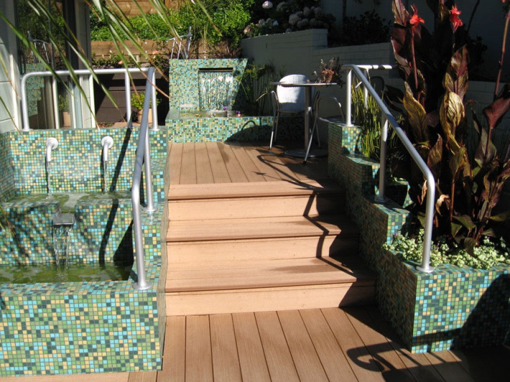 Modwalls Brio Glass Mosaic Tile | Custom Blend | Colorful Modern & Midcentury glass tile for kitchens, bathrooms, backsplashes, showers, floors, pools & outdoors. 