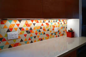 Modwalls Clayhaus Handmade Ceramic Mosaic Tile | Triangle Mosaic | Colorful Modern tile for backsplashes, kitchens, bathrooms, showers & feature areas. 