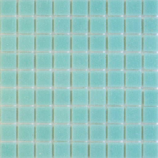 Sample of Modwalls Brio Glass Mosaic Tile | Cool Breeze | Blue | Colorful Modern & Midcentury glass tile for kitchens, bathrooms, backsplashes, showers, pools & outdoors.