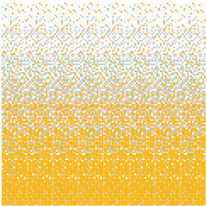 Modwalls Brio Glass Mosaic Custom Gradient Tile | Custom Blend | Colorful Modern & Midcentury glass tile for kitchens, bathrooms, backsplashes, showers, pools & outdoors.