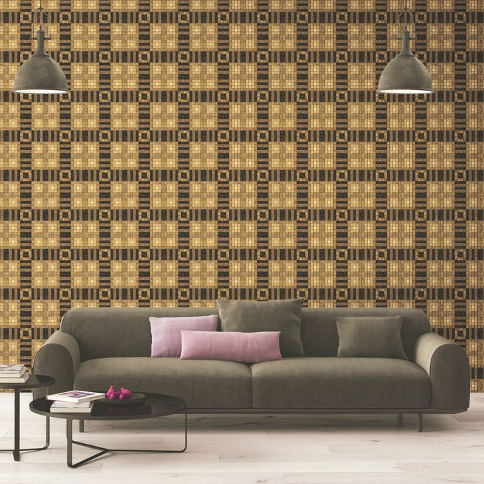 This depicts a custom glass tile pattern.