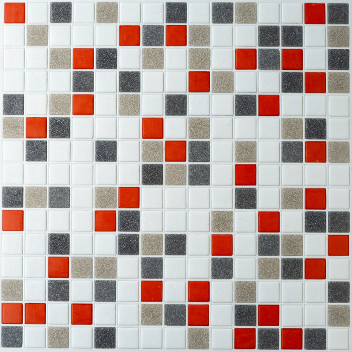 Modwalls Brio Glass Mosaic Tile | Palisades Blend | Multicolor |Colorful Modern & Midcentury glass tile for kitchens, bathrooms, backsplashes, showers, pools & outdoors.