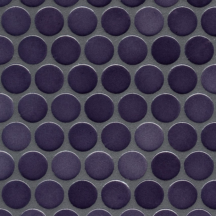 Sample of PopDotz Porcelain Tile | Grape Blend 1" Gloss
