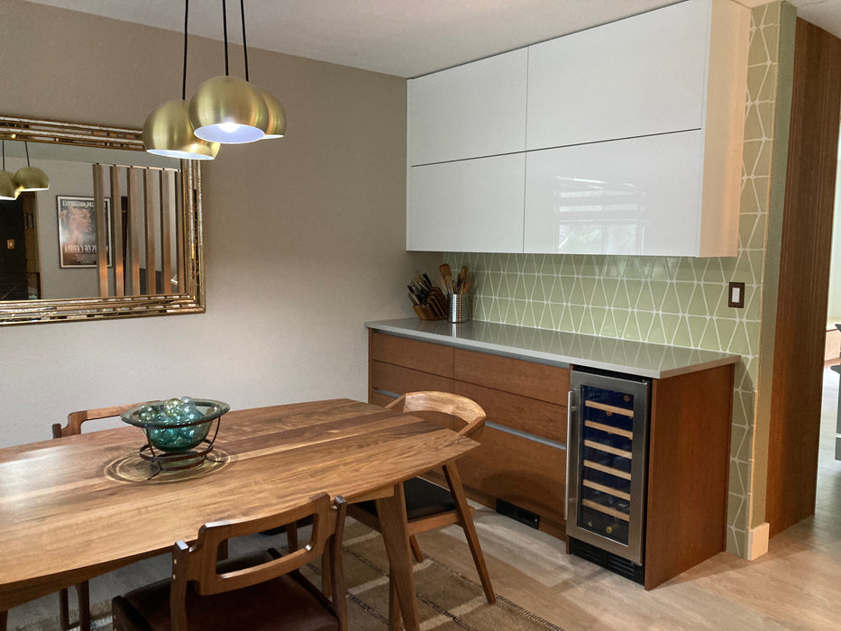 Modwalls Kiln Handmade Ceramic Tile | Wedge | Colorful Modern tile for backsplashes, kitchens, bathrooms, showers & feature areas.