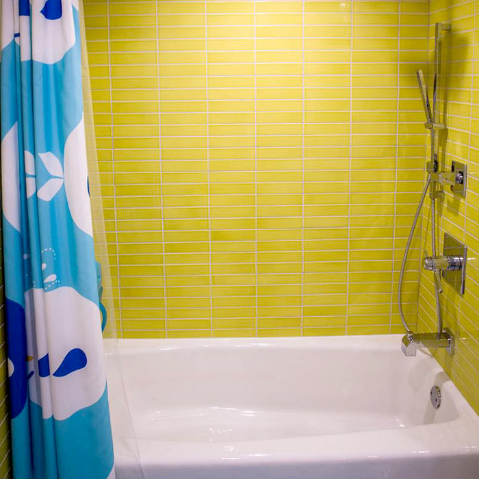 Modwalls Kiln Handmade Ceramic Tile | 2x8 | Colorful Modern tile for backsplashes, kitchens, bathrooms, showers & feature areas.