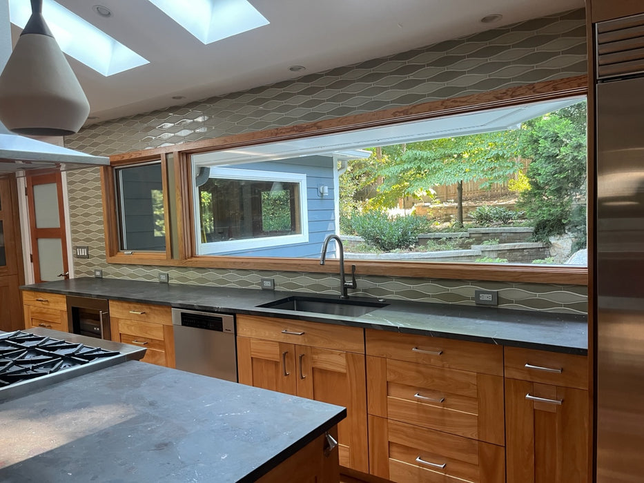 Modwalls Kiln Handmade Ceramic Tile | Minnow | Colorful Modern tile for backsplashes, kitchens, bathrooms, showers & feature areas.