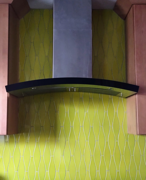 Modwalls Kiln Handmade Ceramic Tile | Minnow | Colorful Modern tile for backsplashes, kitchens, bathrooms, showers & feature areas.