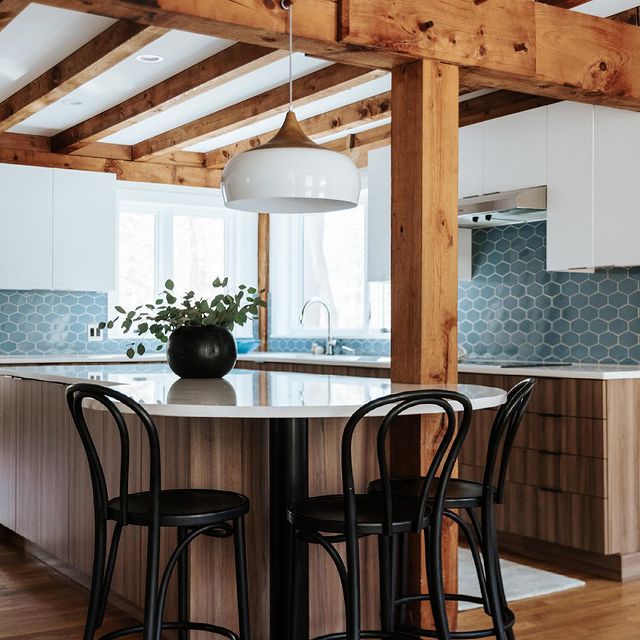 Modwalls Kiln Handmade Ceramic Tile | Stretch Hex | Colorful Modern tile for backsplashes, kitchens, bathrooms, showers & feature areas.
