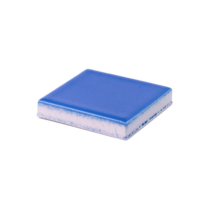 Color Chip Sample | Kiln Ceramic | Tahoe Blue Matte