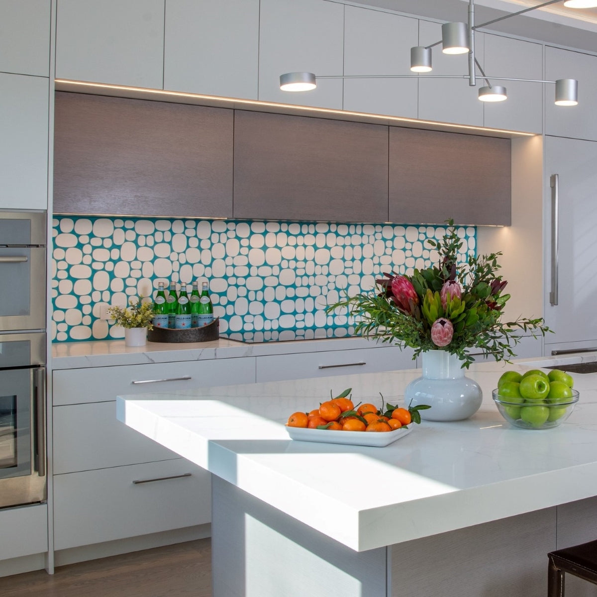 Modwalls Rex Rox Handmade Ceramic Tile | Lunar White | Modern tile for backsplashes, kitchens, bathrooms, showers & feature areas.