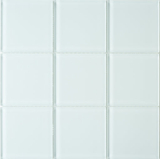 Modwalls Lush Glass Subway Tile | 4x4 Cloud | Colorful Modern glass tile for bathrooms, showers, kitchen, backsplashes, pools & outdoors. 