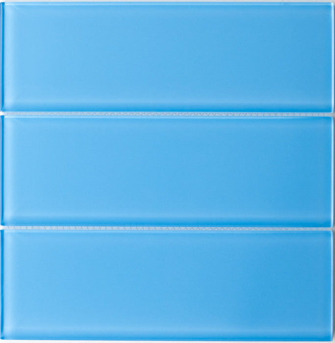 Sample of Lush Glass Subway Tile | Periwinkle 3x9