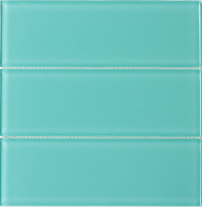 Modwalls Lush Glass Subway Tile | 3x9 Pool | Colorful Modern glass tile for bathrooms, showers, kitchen, backsplashes, pools & outdoors. 
