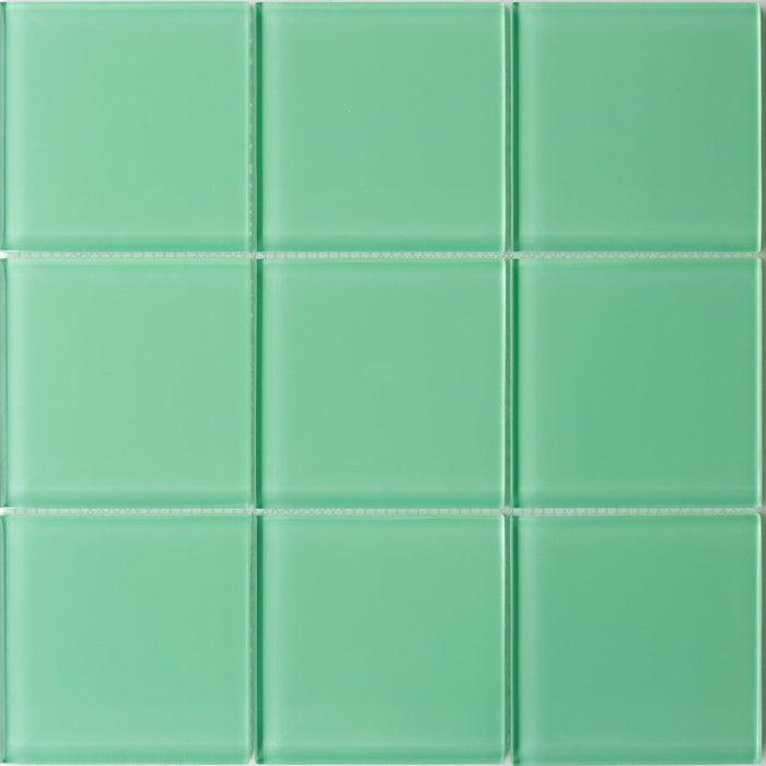 Sample of Lush Glass Subway Tile | Rainforest 4x4