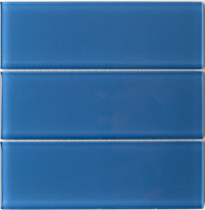 Sample of Lush Glass Subway Tile | Sapphire 3x9