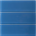 Modwalls Lush Glass Subway Tile | 3x9 Sapphire | Colorful Modern glass tile for bathrooms, showers, kitchen, backsplashes, pools & outdoors. 