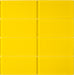 Modwalls Lush Glass Subway Tile | 3x6 Sunshine | Colorful Modern glass tile for bathrooms, showers, kitchen, backsplashes, pools & outdoors. 