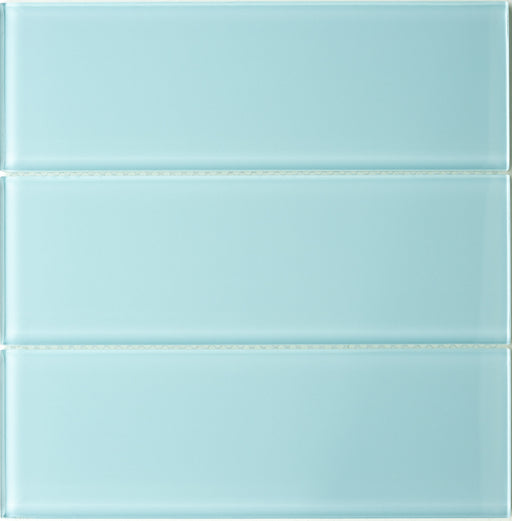 Modwalls Lush Glass Subway Tile | Vapor 4x12 | Blue | Colorful Modern glass tile for bathrooms, showers, kitchen, backsplashes, pools & outdoors.