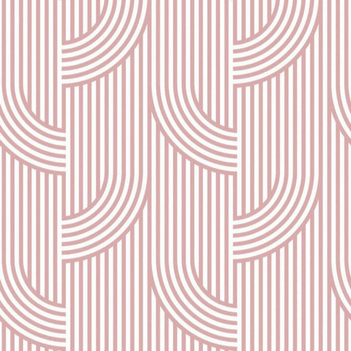 Modwalls ModPaper | ModGlide | Pink repeating wallpaper design | Colorful Midcentury and Retro wallpapers for bathrooms, kitchens, living rooms, dining rooms, baby rooms, kid’s rooms, and offices.