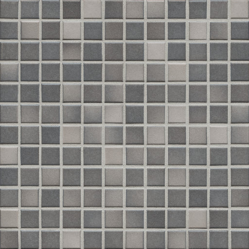 Modwalls Mediterranean Mosaic Porcelain Tile | Milano Blend Matte | Gray | Colorful Modern & Midcentury tile for bathrooms, kitchens, backsplashes, showers, floors, pools & outdoors.
