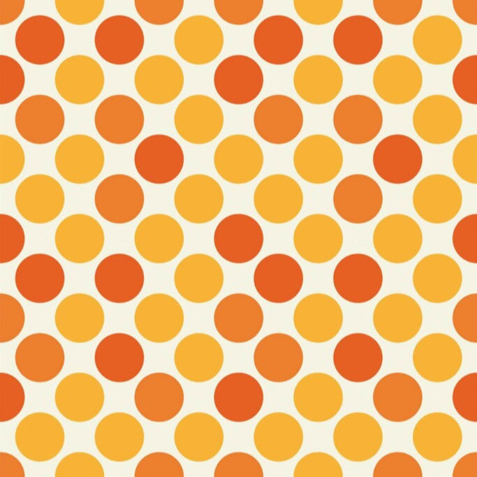 Modwalls ModPaper | ModCheer | Multicolor wallpaper with pink, yellow, and orange | Colorful Midcentury and Retro wallpapers for bathrooms, kitchens, living rooms, dining rooms, baby rooms, kid’s rooms, and offices.