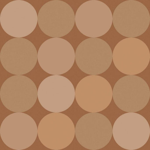 Modwalls ModPaper | ModCircle | Multicolor wallpaper with brown, tan, and pink | Colorful Midcentury and Retro wallpapers for bathrooms, kitchens, living rooms, dining rooms, baby rooms, kid’s rooms, and offices.