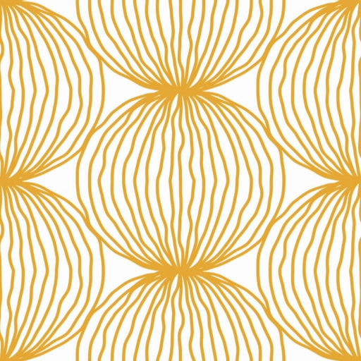 Modwalls ModPaper | ModPop | Yellow repeating wallpaper design | Colorful Midcentury and Retro wallpapers for bathrooms, kitchens, living rooms, dining rooms, baby rooms, kid’s rooms, and offices.