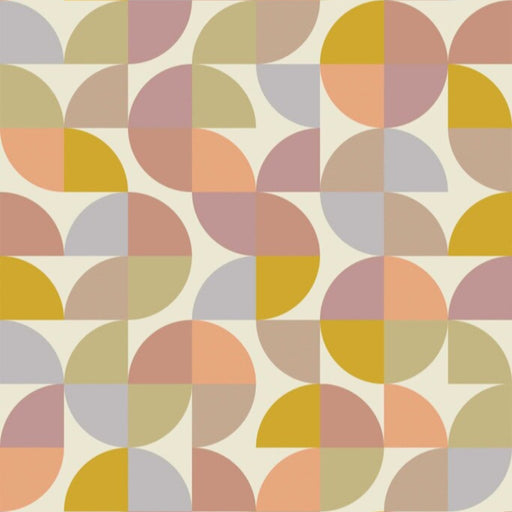 Modwalls ModPaper | ModSpring | Purple, green, blue and pink repeating wallpaper design | Colorful Midcentury and Retro wallpapers for bathrooms, kitchens, living rooms, dining rooms, baby rooms, kid’s rooms, and offices.