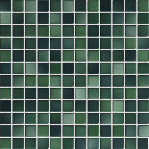 Modwalls Mediterranean Mosaic Porcelain Tile | Montenegro Blend Gloss | Green | Colorful Modern & Midcentury tile for bathrooms, kitchens, backsplashes, showers, floors, pools & outdoors.