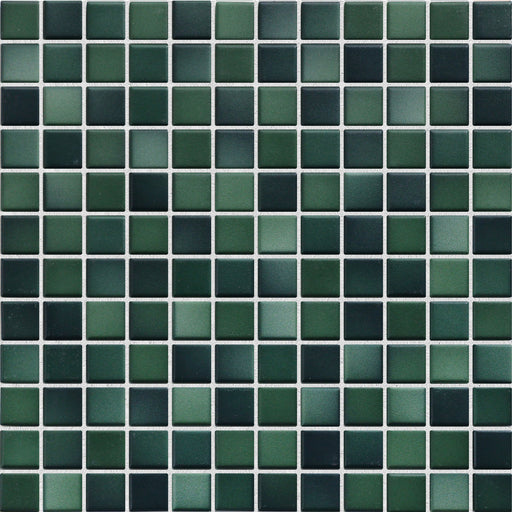 Modwalls Mediterranean Mosaic Porcelain Tile | Montenegro Blend Matte | Green | Colorful Modern & Midcentury tile for bathrooms, kitchens, backsplashes, showers, floors, pools & outdoors.