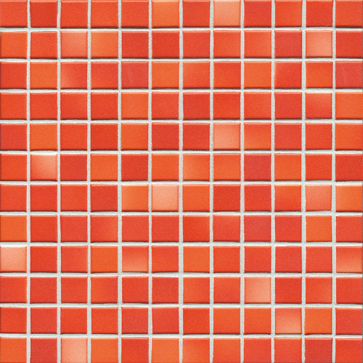 Modwalls Mediterranean Mosaic Porcelain Tile | Morocco Blend Matte | Red | Colorful Modern & Midcentury tile for bathrooms, kitchens, backsplashes, showers, floors, pools & outdoors.