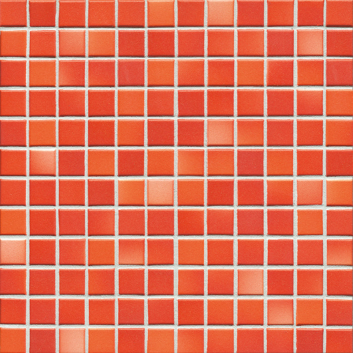 Modwalls Mediterranean Mosaic Porcelain Tile | Morocco Blend Matte | Red | Colorful Modern & Midcentury tile for bathrooms, kitchens, backsplashes, showers, floors, pools & outdoors.