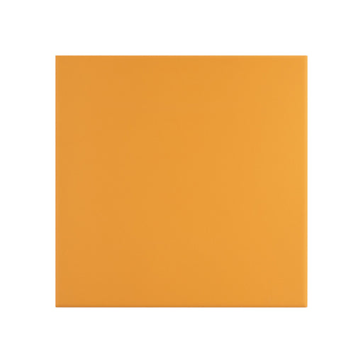 Modwalls ColorBlock 8 Porcelain Tile | Ochre | Orange tile | Colorful Modern & Midcentury tile for bathrooms, kitchens, backsplashes, showers, floors, pools & outdoors.