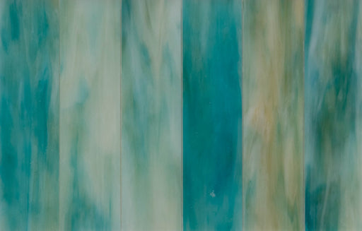 Modwalls Panorama Art Glass Subway Tile | Crystal Cove | Blue | Colorful modern tile for backsplashes, kitchens, bathrooms, showers & feature areas.