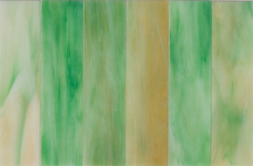 Modwalls Panorama Art Glass Subway Tile | Seacliff | Green 2x8 | Colorful modern tile for backsplashes, kitchens, bathrooms, showers & feature areas.