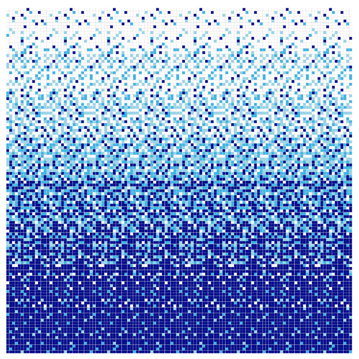 Modwalls Brio Glass Mosaic Gradient Tile | Pacific Gradient | Colorful Modern & Midcentury glass tile for kitchens, bathrooms, backsplashes, showers, pools & outdoors.