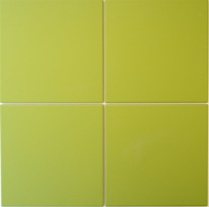 Modwalls ColorBlock 8 Porcelain Tile | Pistachio | Green tile | Colorful Modern & Midcentury tile for bathrooms, kitchens, backsplashes, showers, floors, pools & outdoors.