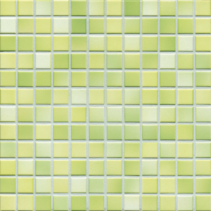 Modwalls Mediterranean Mosaic Porcelain Tile | Provence Blend Gloss | Green | Colorful Modern & Midcentury tile for bathrooms, kitchens, backsplashes, showers, floors, pools & outdoors.